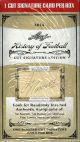 2014 Leaf History of Football Cut Signature Edition Box