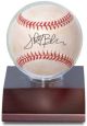 Ultra Pro Baseball Holder - Dark Wood Base - 36ct Case