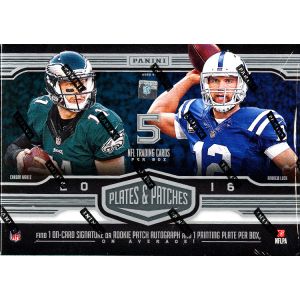 2016 Panini Plates & Patches Football Hobby Box