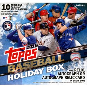 2016 Topps Holiday Box Baseball - 16 Box Lot
