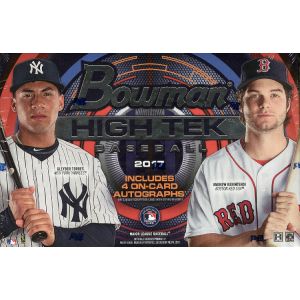 2017 Bowman High Tek Baseball Hobby 12 Box Case