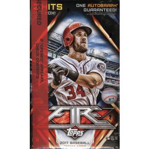 2017 Topps Fire Baseball Collector Box