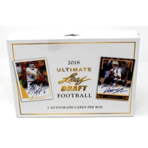 2018 Leaf Ultimate Draft Football Hobby 12 Box Case