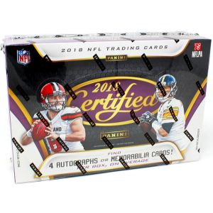 2018 Panini Certified Football Hobby 24 Box Case