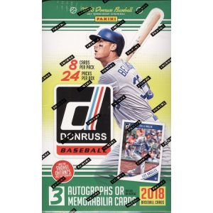 2018 Panini Donruss Baseball Hobby 16 Box Case 