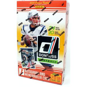 2018 Panini Donruss Football Hobby 18 Box Case