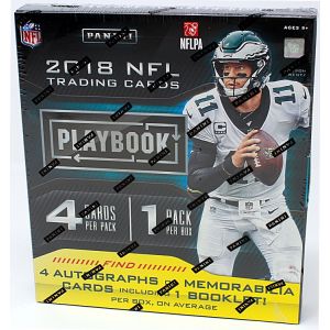 2018 Panini Playbook Football Hobby 8 Box Case