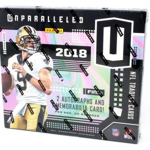 2018 Panini Unparalleled Football Hobby 16 Box Case 