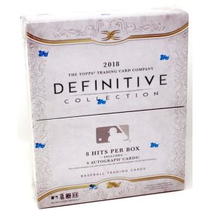 2018 Topps Definitive Baseball Hobby 3 Box Case