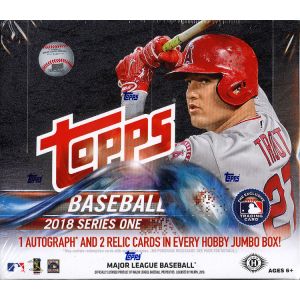 2018 Topps Series 1 Baseball Jumbo 6 Box Case