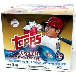 2018 Topps Update Series Baseball Jumbo 6 Box Case 