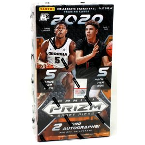 2020/21 Panini Prizm Draft Picks Fast Break Collegiate Basketball 20 Box Case