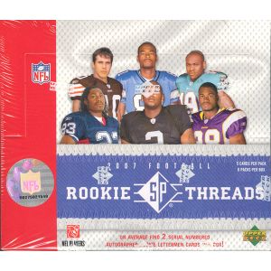2007 Upper Deck SP Rookie Threads Football Hobby 6 Box Case
