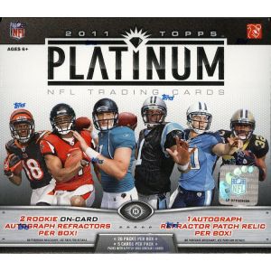2011 Topps Platinum Football Hobby 12 Box Case
