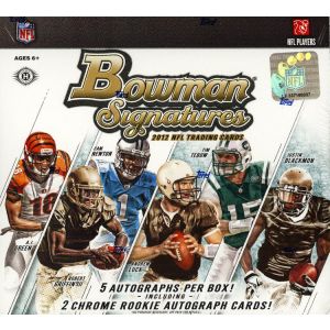 2012 Bowman Signatures Football Hobby Box