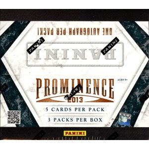 2013 Panini Prominence Football Hobby 15 Box Case
