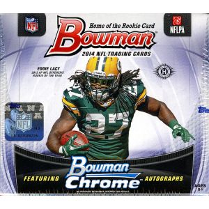 2014 Bowman Football Hobby 10 Box Case