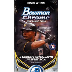 2014 Bowman Chrome Baseball Hobby 12 Box Case