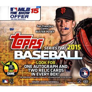 2015 Topps Series 2 Baseball Jumbo HTA 6 Box Case