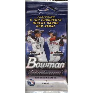 2016 Bowman Platinum Baseball Fat Pack - 12 Pack Lot