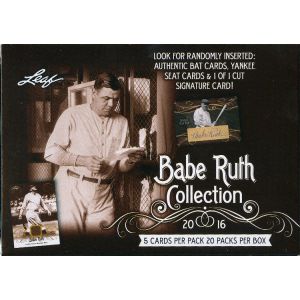 2016 Leaf Babe Ruth Collection Baseball 16 Box Lot