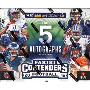 2016 Panini Contenders Football Hobby 12 Box Case