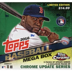 2016 Topps Chrome Update Baseball Mega 16 Box Case