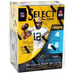 2020 Panini Select Football Tri-Color Die-Cut Prizm Blaster Box