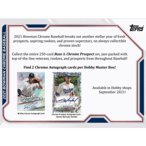 2021 Bowman Chrome Baseball Hobby Box 