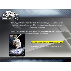 2021 Topps Chrome Black Baseball Hobby Box