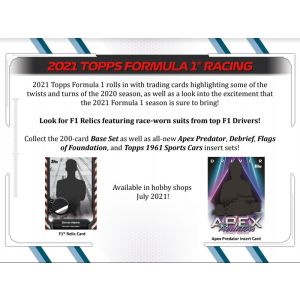 2021 Topps Formula 1 Racing Hobby Box