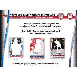 2021 Topps US Olympics & Paralympic Hopefuls Hobby Box