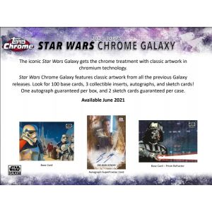 2021 Topps Star Wars Chrome Galaxy Hobby Box