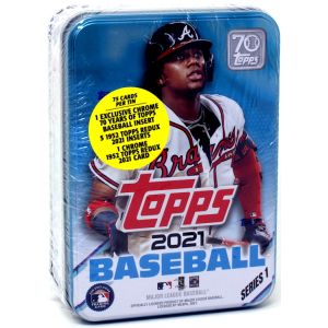 2021 Topps Series 1 Baseball Retail Tin