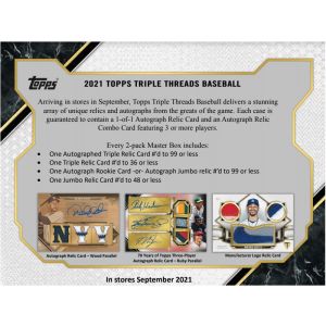 2021 Topps Triple Threads Baseball Hobby Box