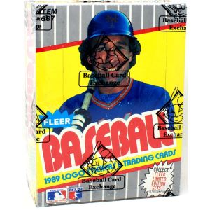 1989 Fleer Baseball FF Error Box (BBCE Wrapped)